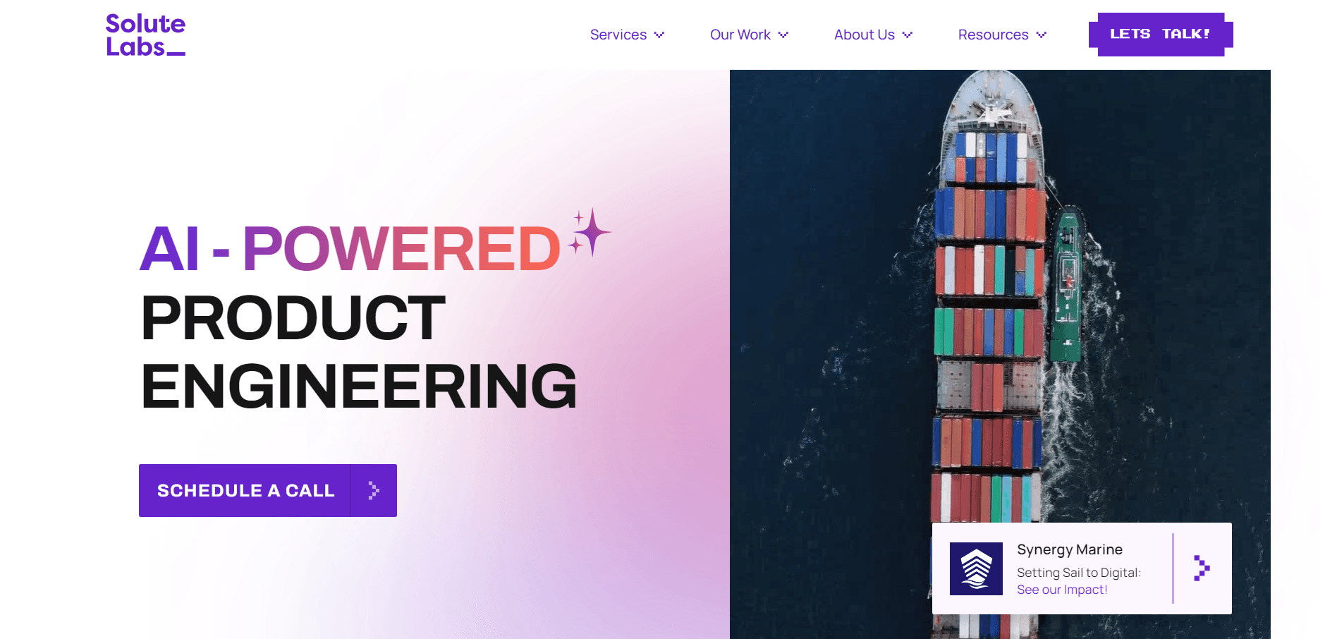 Simple and Uncluttered Home Page