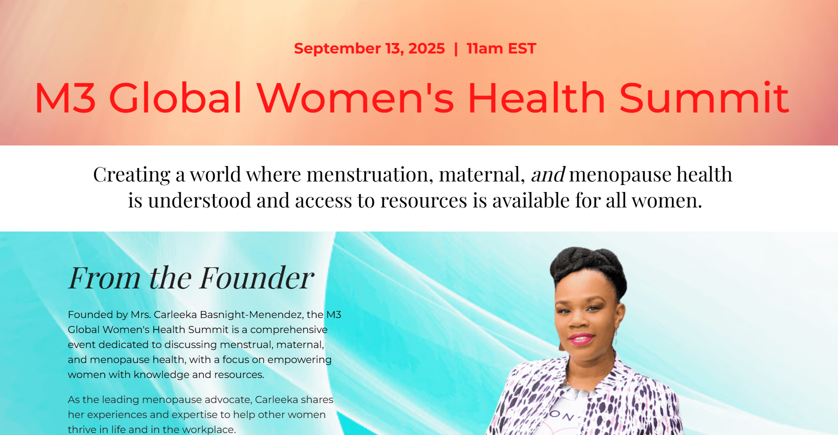 M3 Global Women's Health Summit