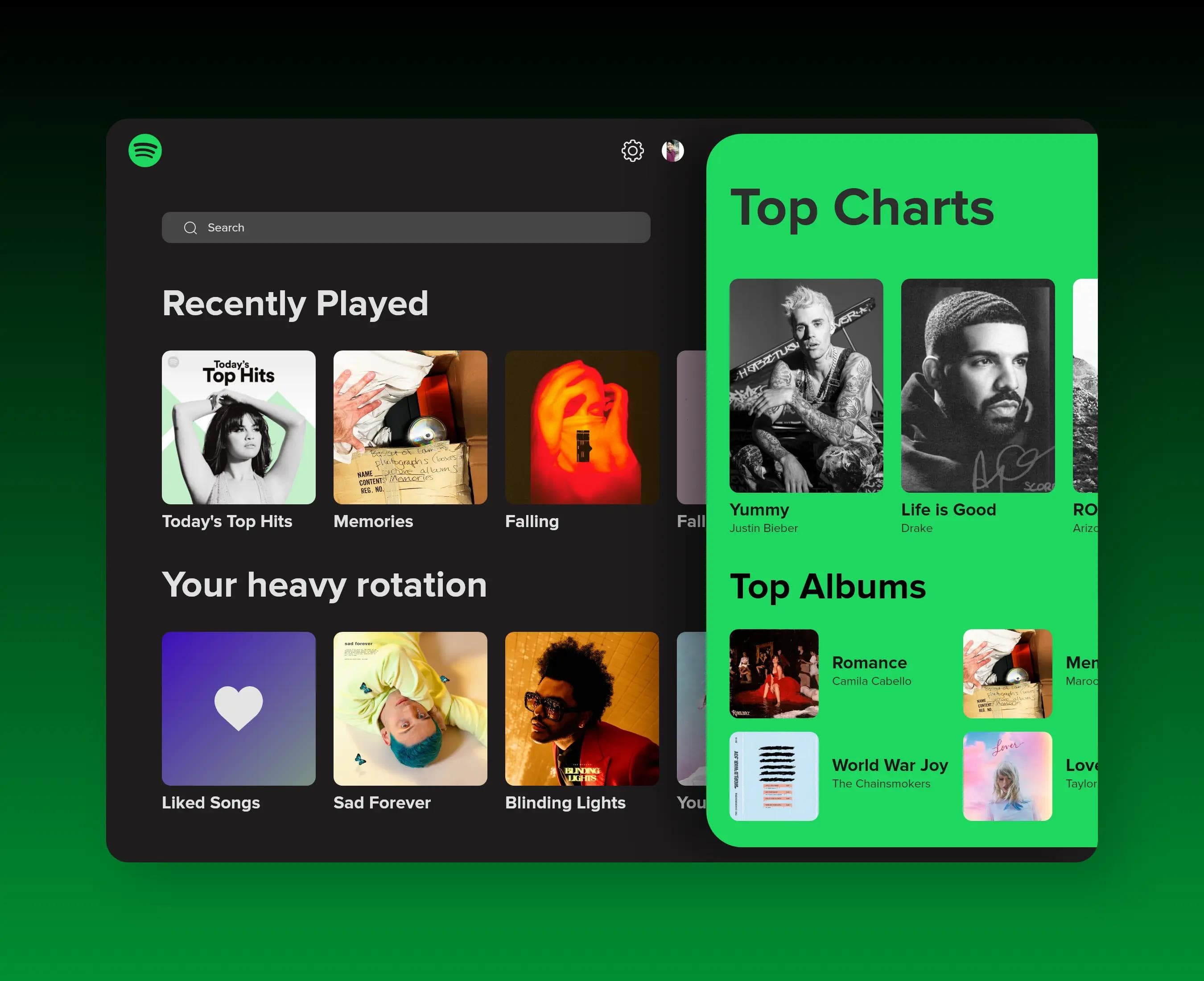 Spotify ui ux