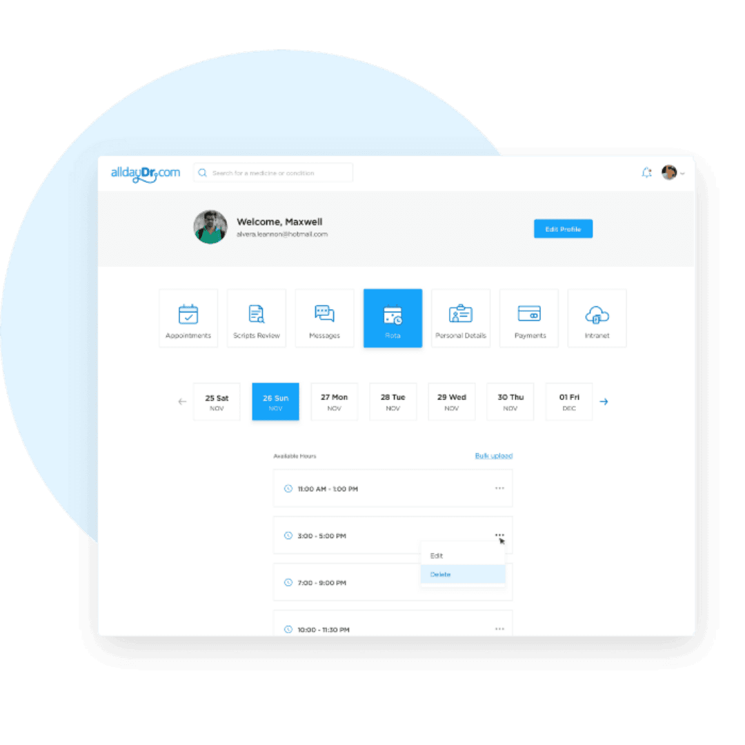 allDayDr telemedicine app