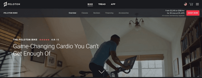 Peloton Headless eCommerce Websites built on JAMstack
