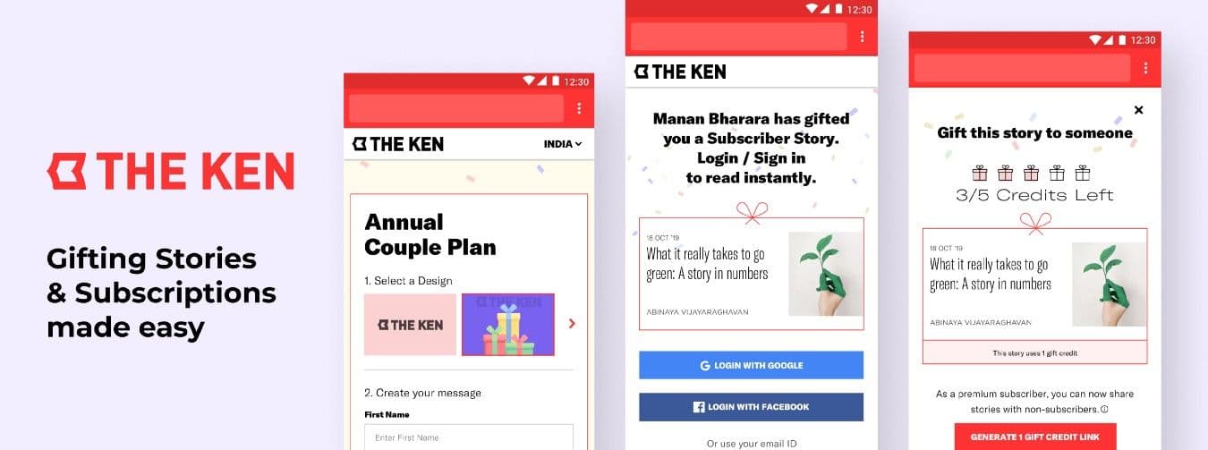 the ken gifting stories