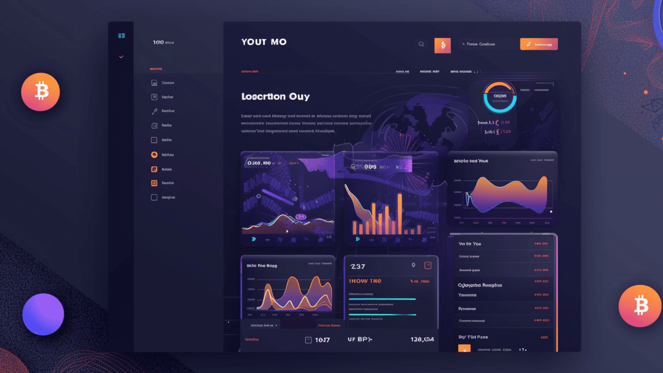 Dark Background Website