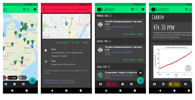 EarthRise app built using Flutter