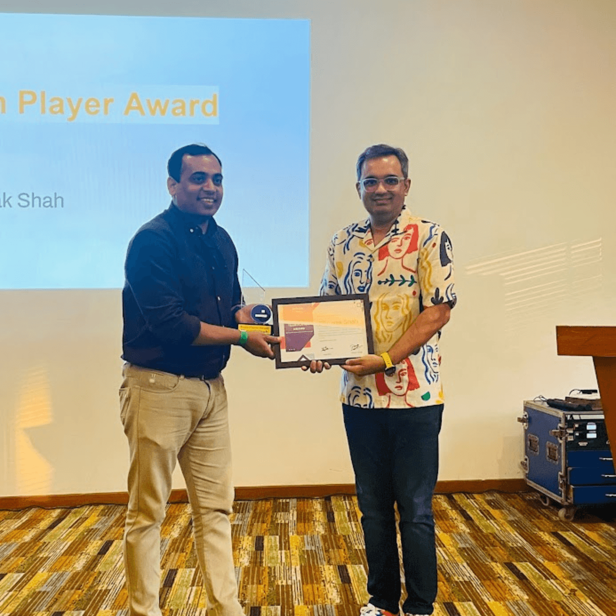 Team Player: Dhruvak Shah