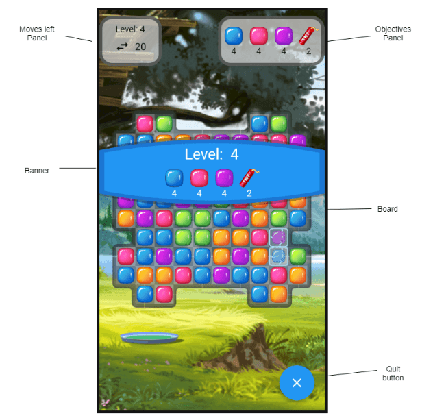 FlutterCrush app built using Flutter