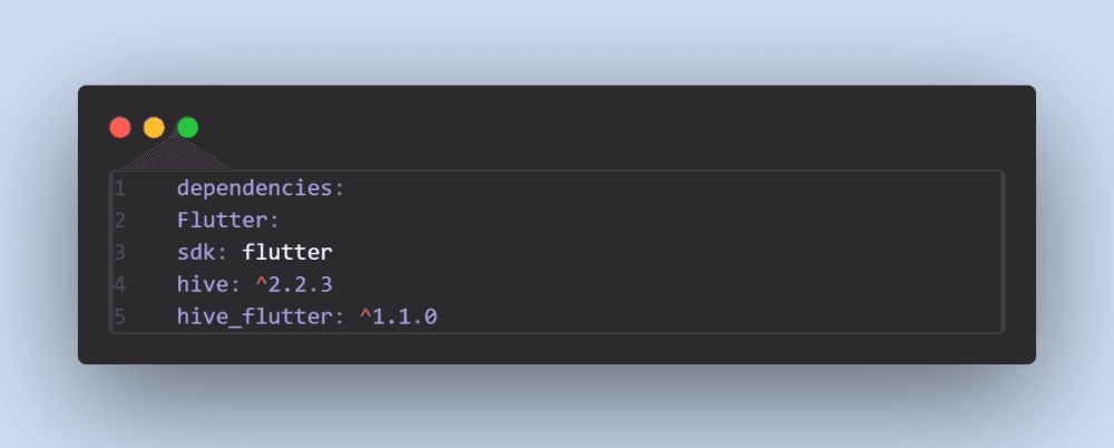 Flutter Hive Dependency Setup