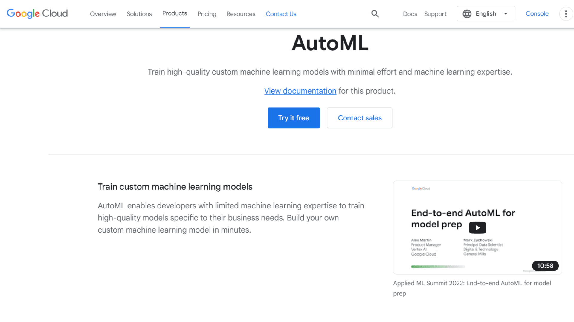 Google AutoML