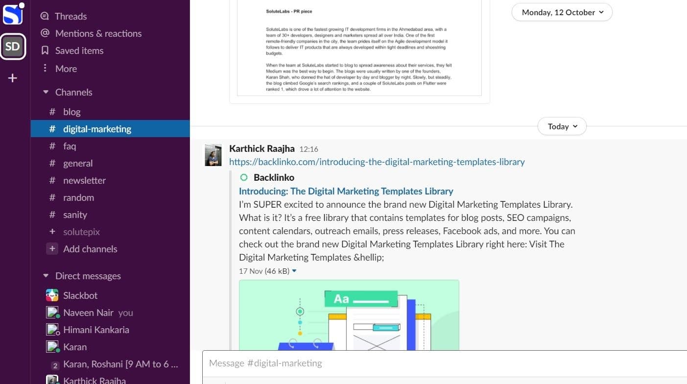 Slack saas companies