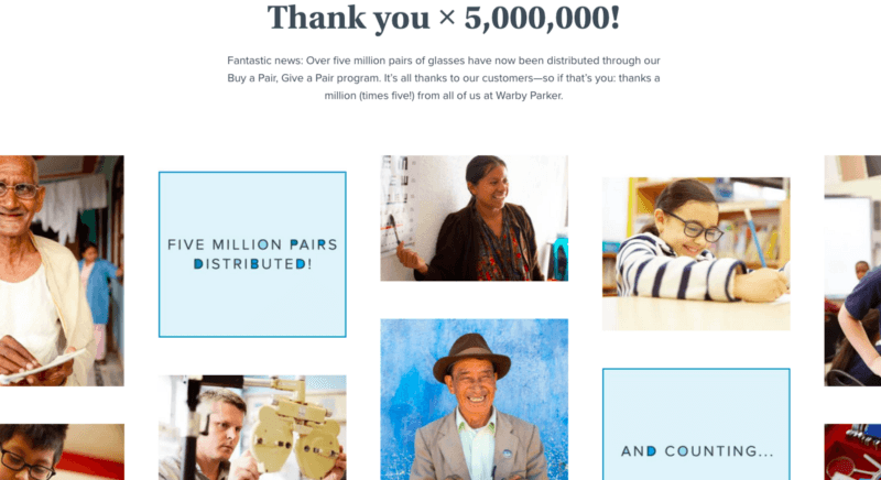 five million pairs distribution
