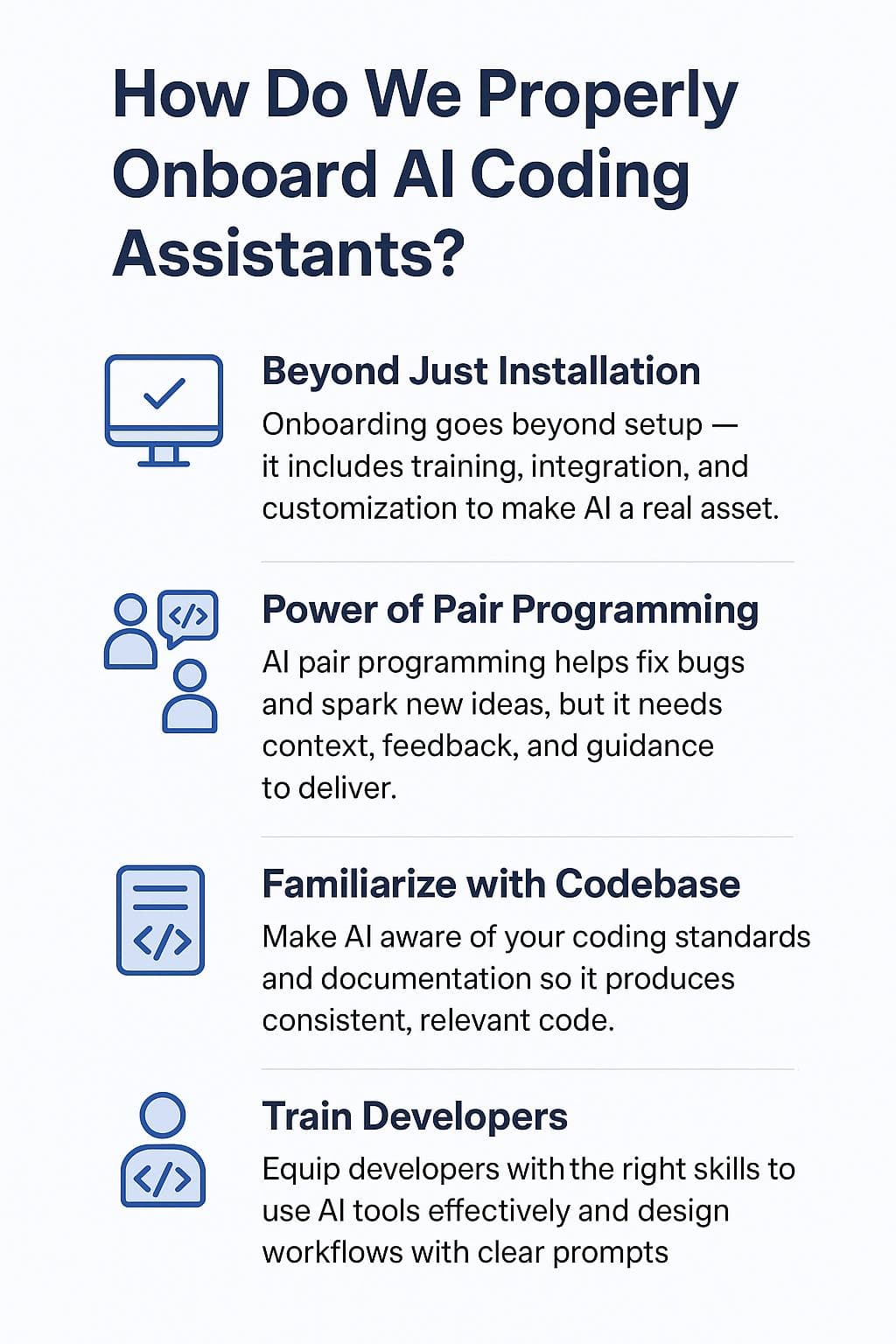 Onboarding AI Coding Assistants