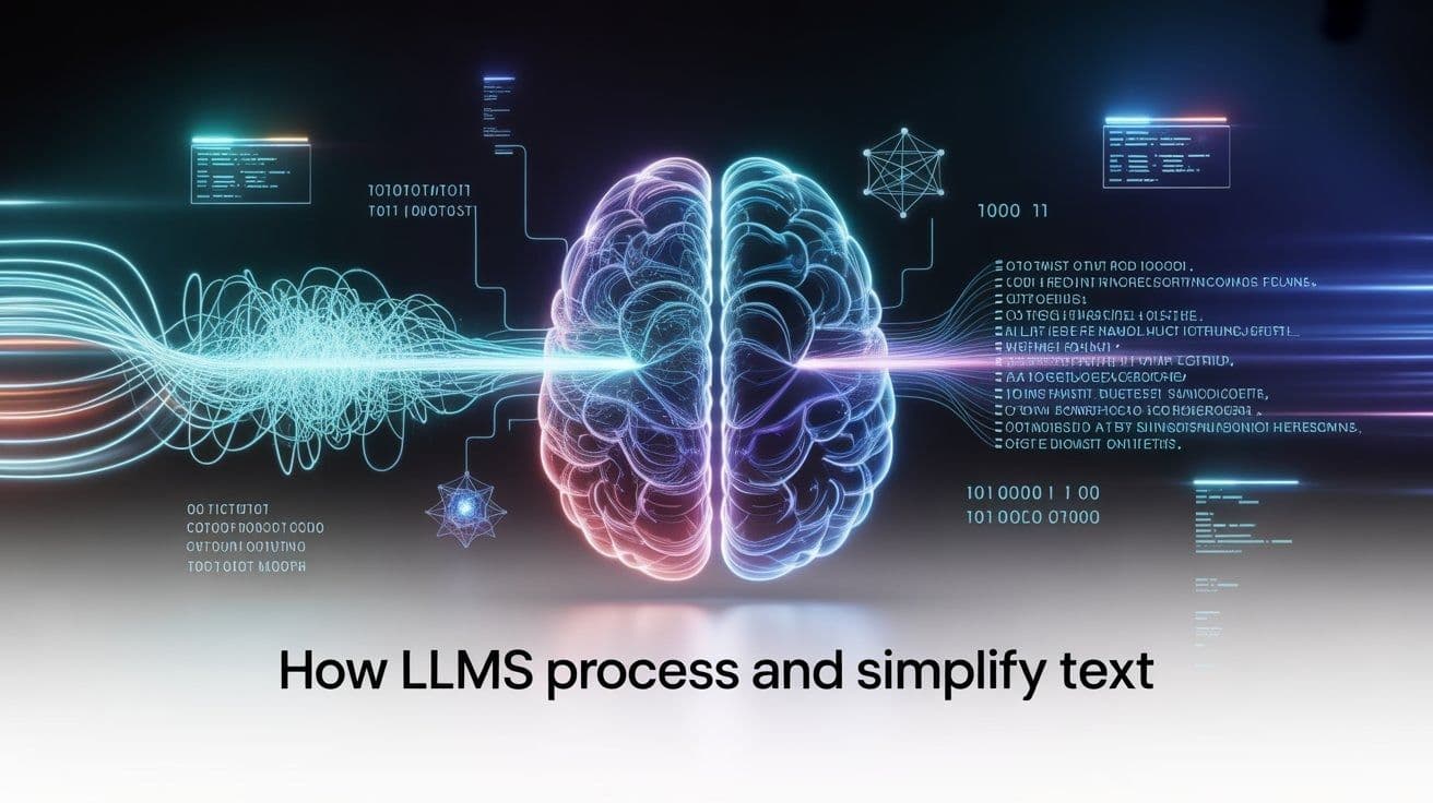 How LLM's process and simplify text