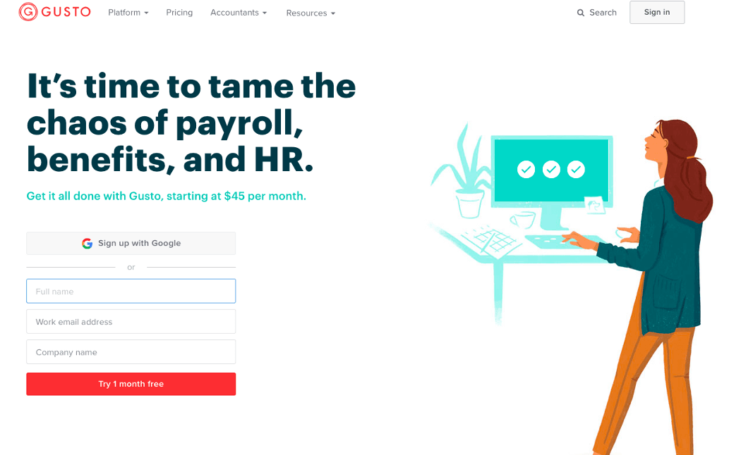 Gusto - B2B companies globally are using React with Ruby on Rails