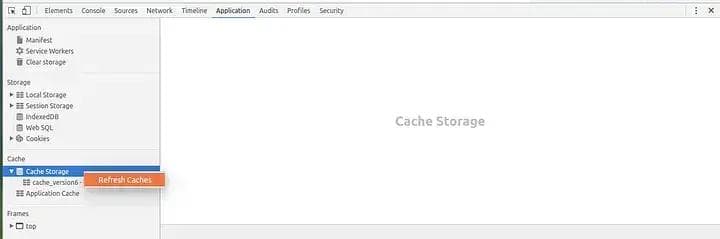 If using chrome refresh the Cache Storage to see the latest cache resouces!