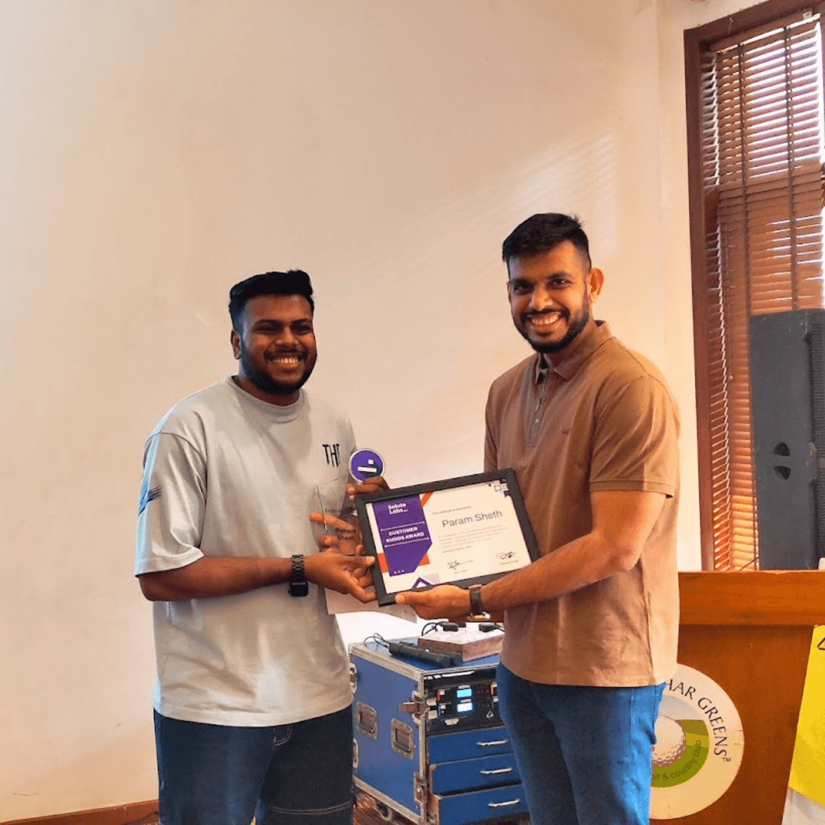 Customer Kudos Award: Param Sheth
