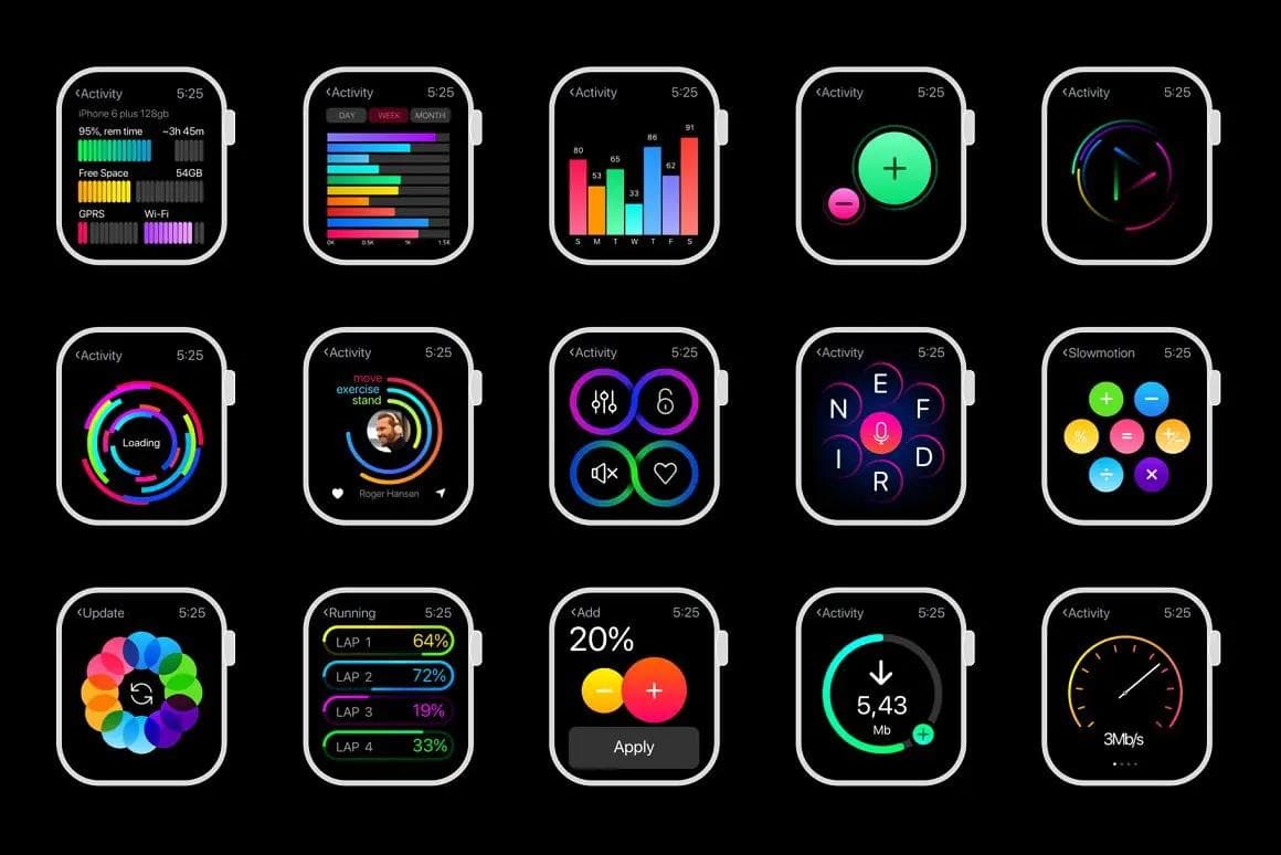 Apple watch ui